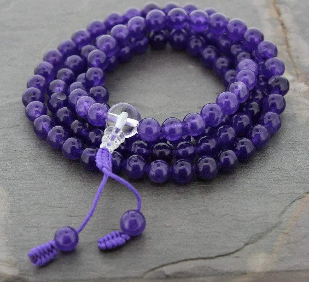 108 Bead Amethyst Inspiration Mala