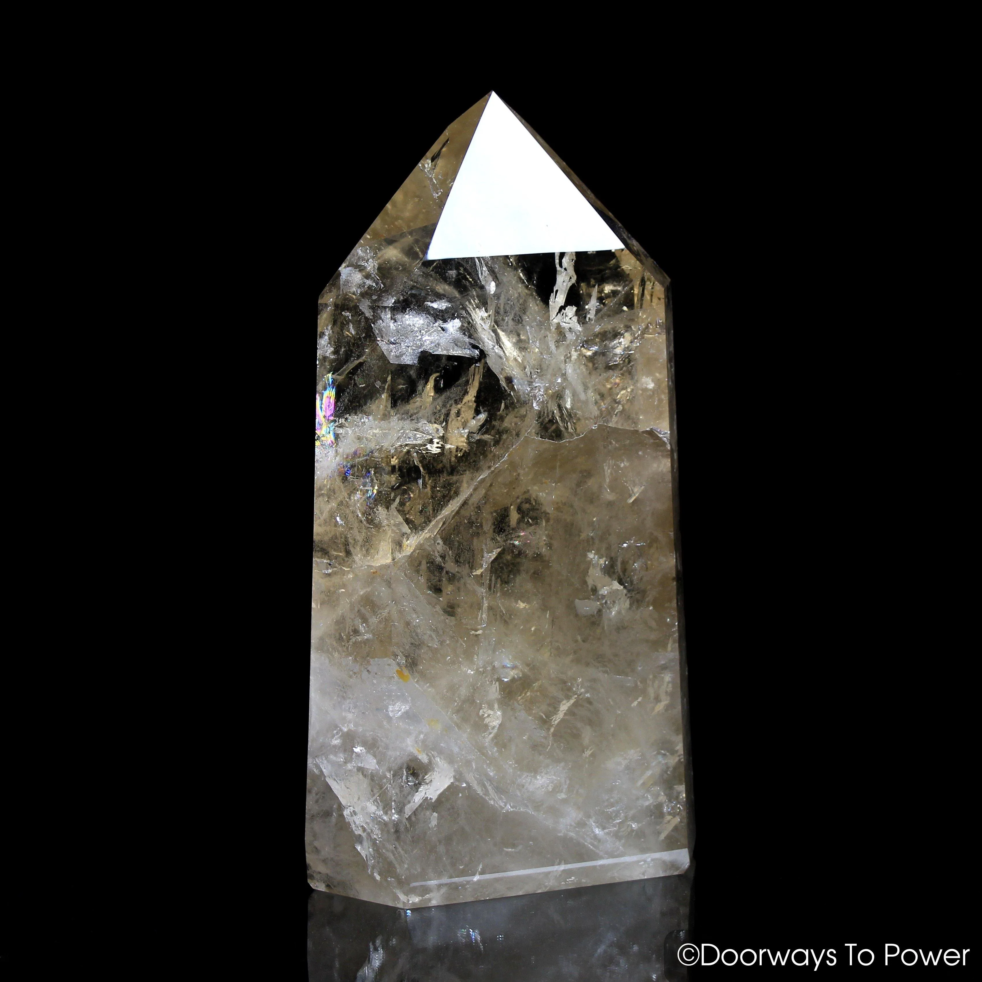 12" John of God Citrine Abundance Accumulator Casa Crystal Altar Stone 13 lbs