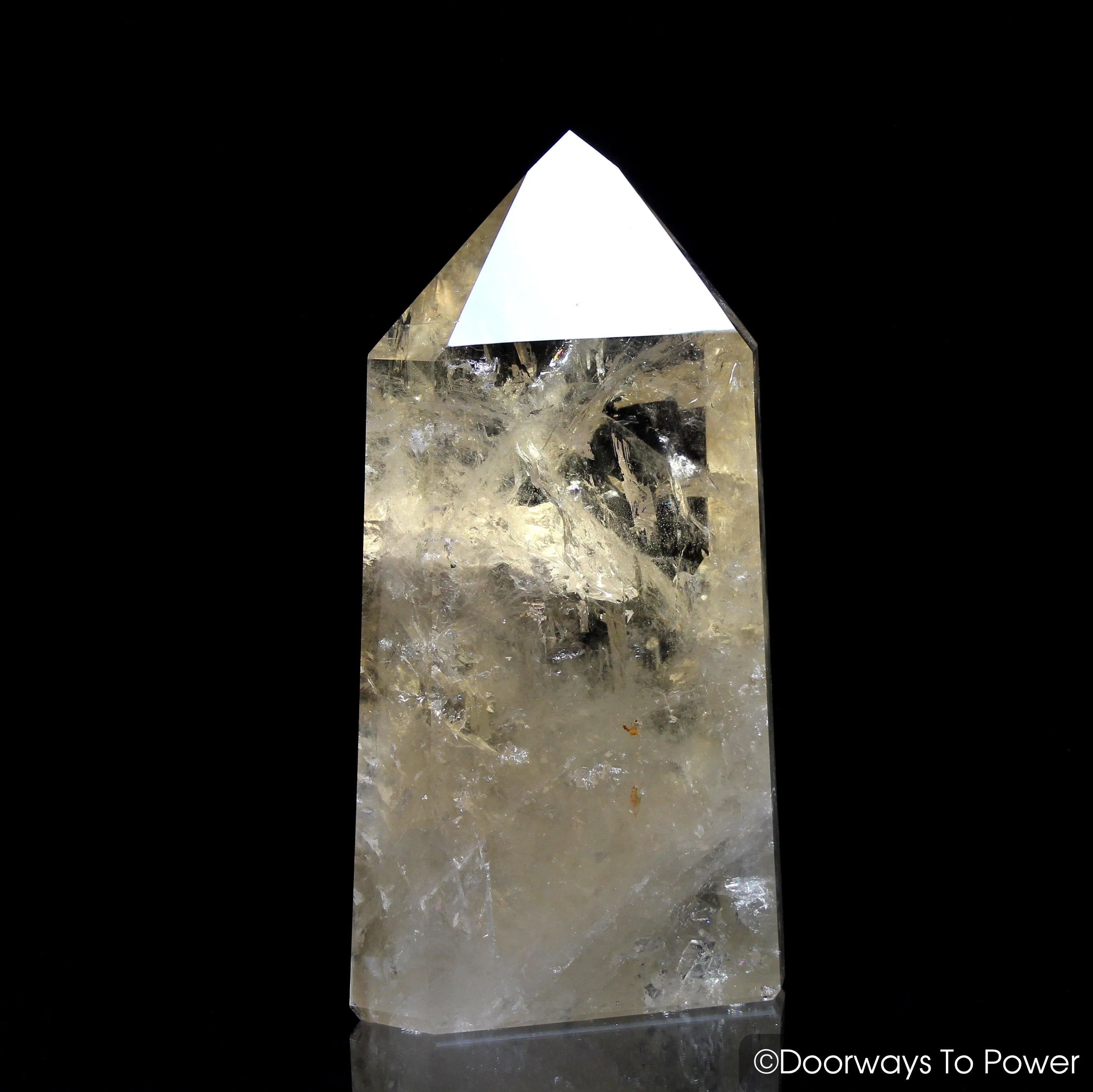 12" John of God Citrine Abundance Accumulator Casa Crystal Altar Stone 13 lbs