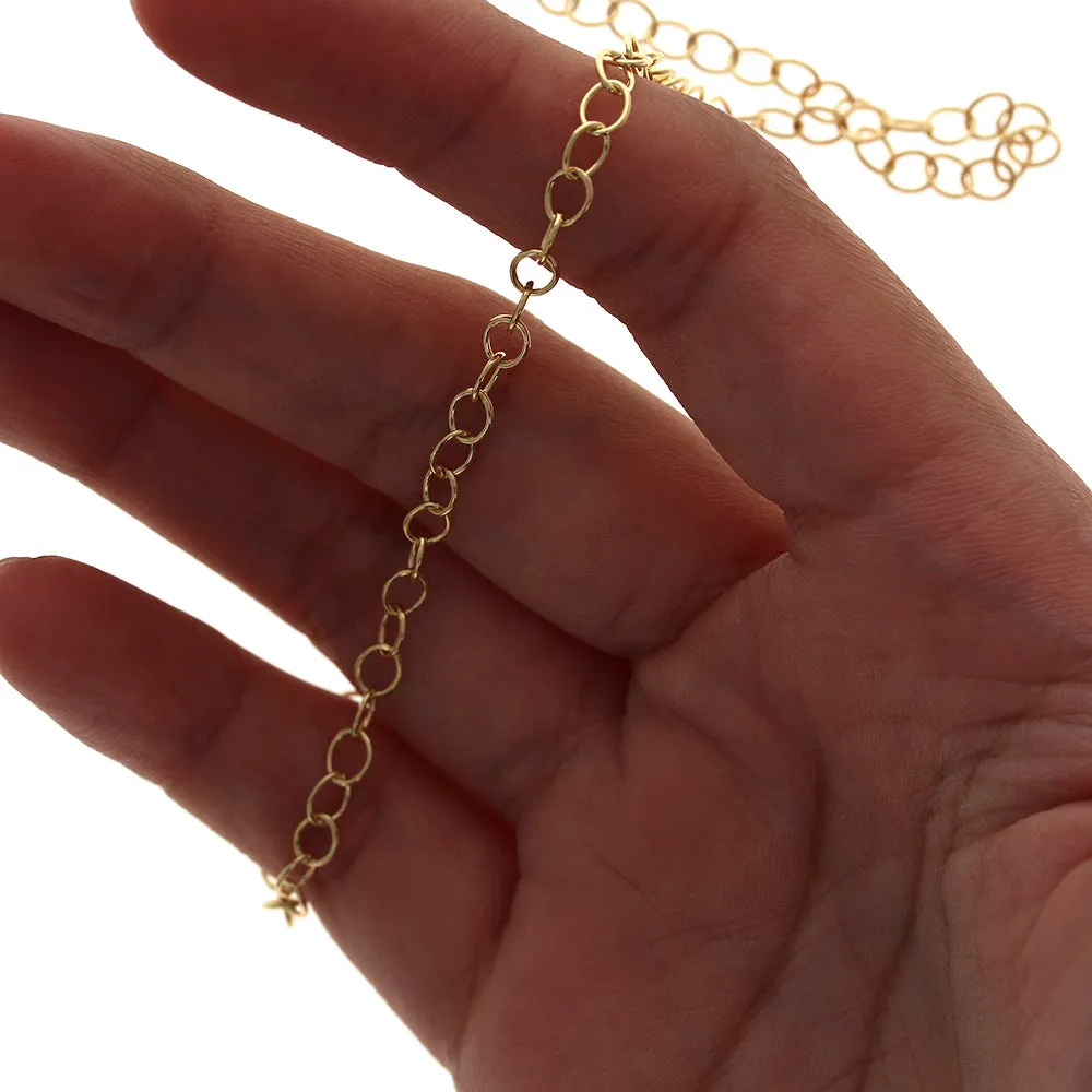 14k GF 5mm Oval Cable Chain