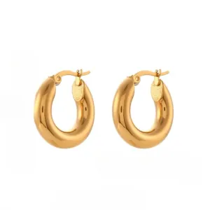 20mm/25mm/30mm Chunky Thick Hoop Earrings