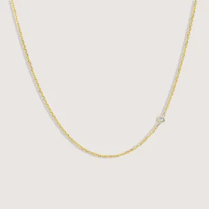 Alexis Aquamarine gold Necklace