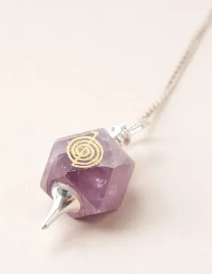 Amethyst Cho-ku Reiki Pendulum