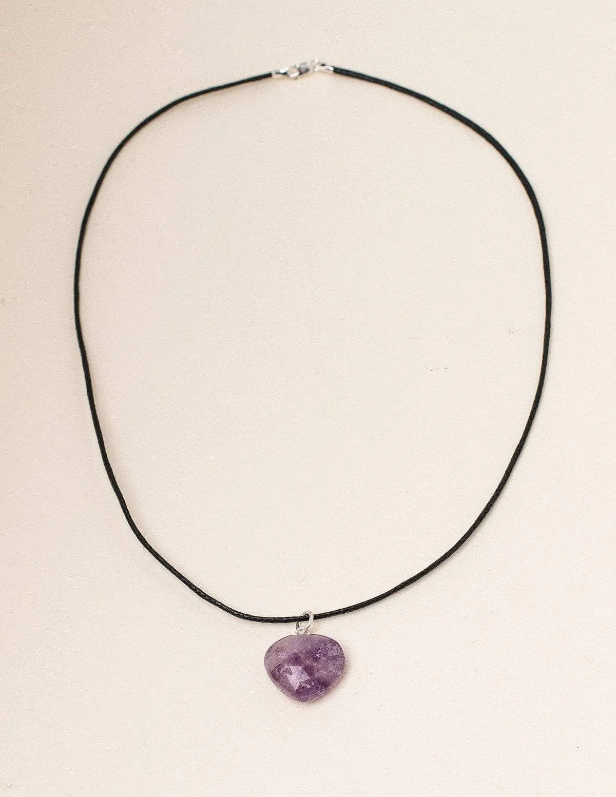 Amethyst Mini Heart Pendant