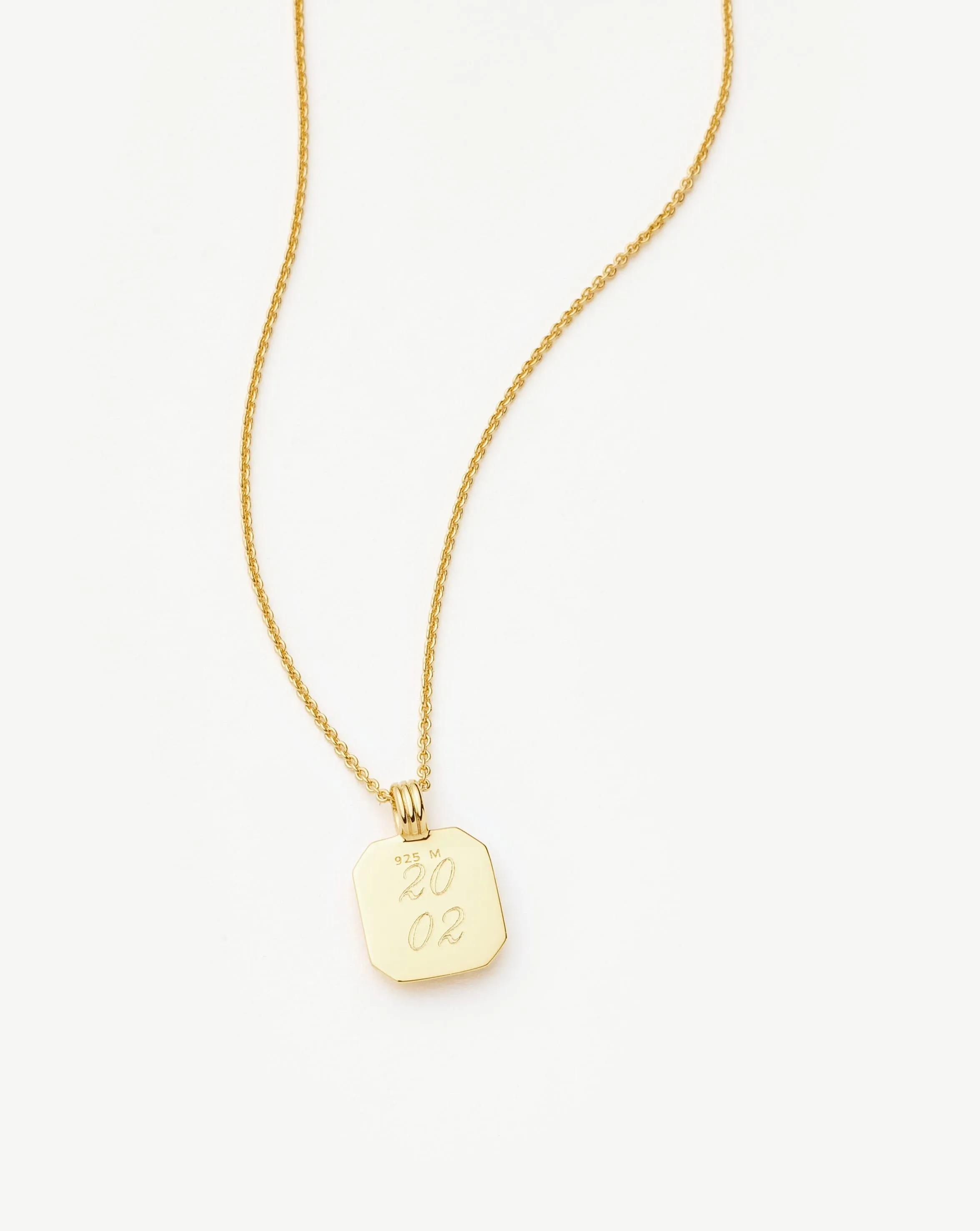 April Birthstone Pendant Necklace | 18k Gold Vermeil/Crystal