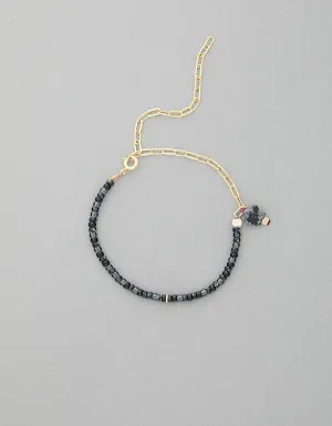 ATHENA & CO | CHA CHA BRACELET/ANKLET | WASHED BLACK