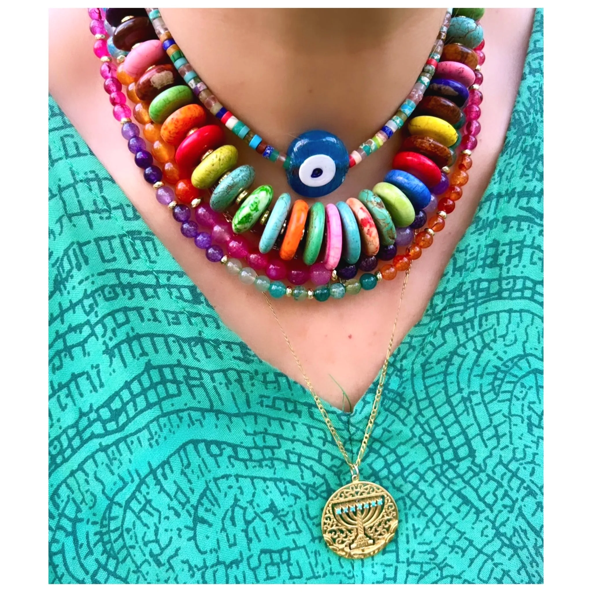 Brights Multi Small Dragibus Necklace