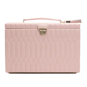 Caroline Extra Large Jewelry Case Rose Quartz