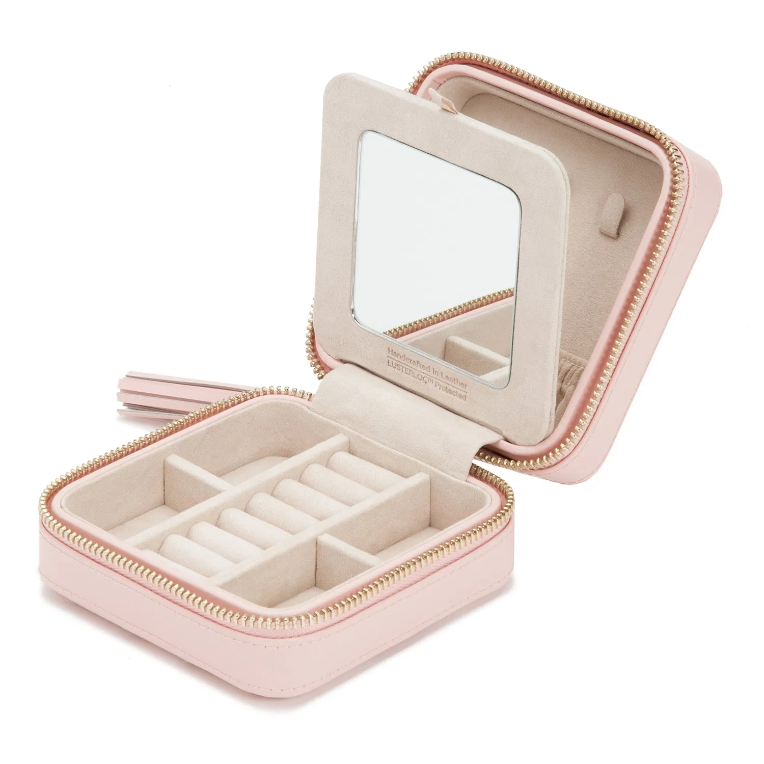 Caroline Zip Travel Case Rose Quartz