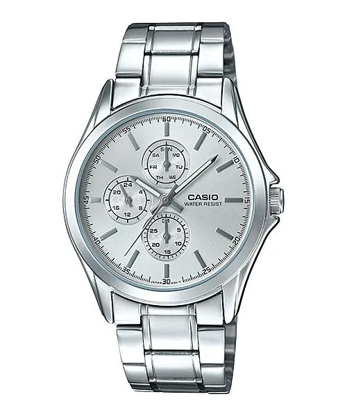 Casio Men's Standard Analog Silver Stainless Steel Band Watch MTPV302D-7A MTP-V302D-7A