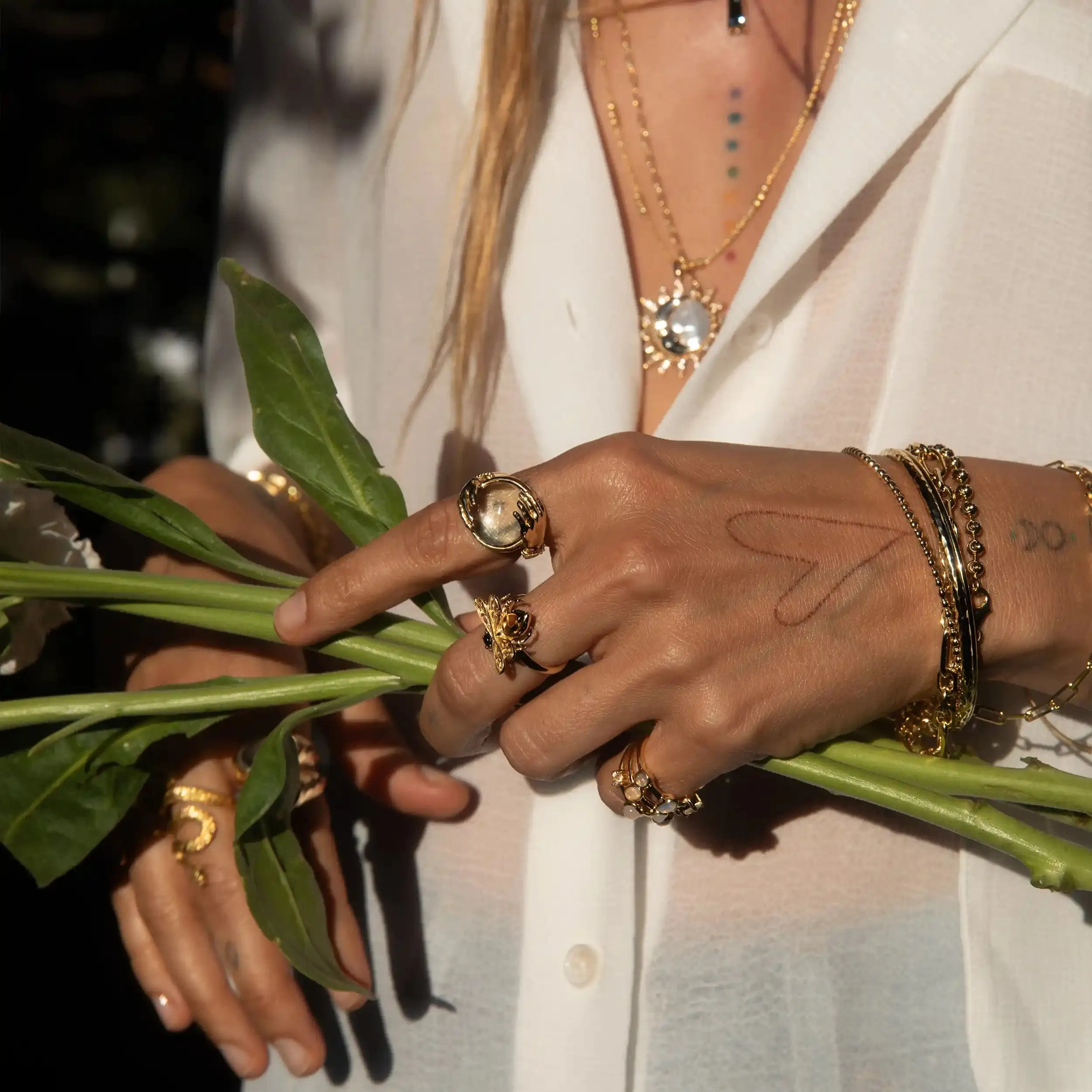 Citrine Bee Ring