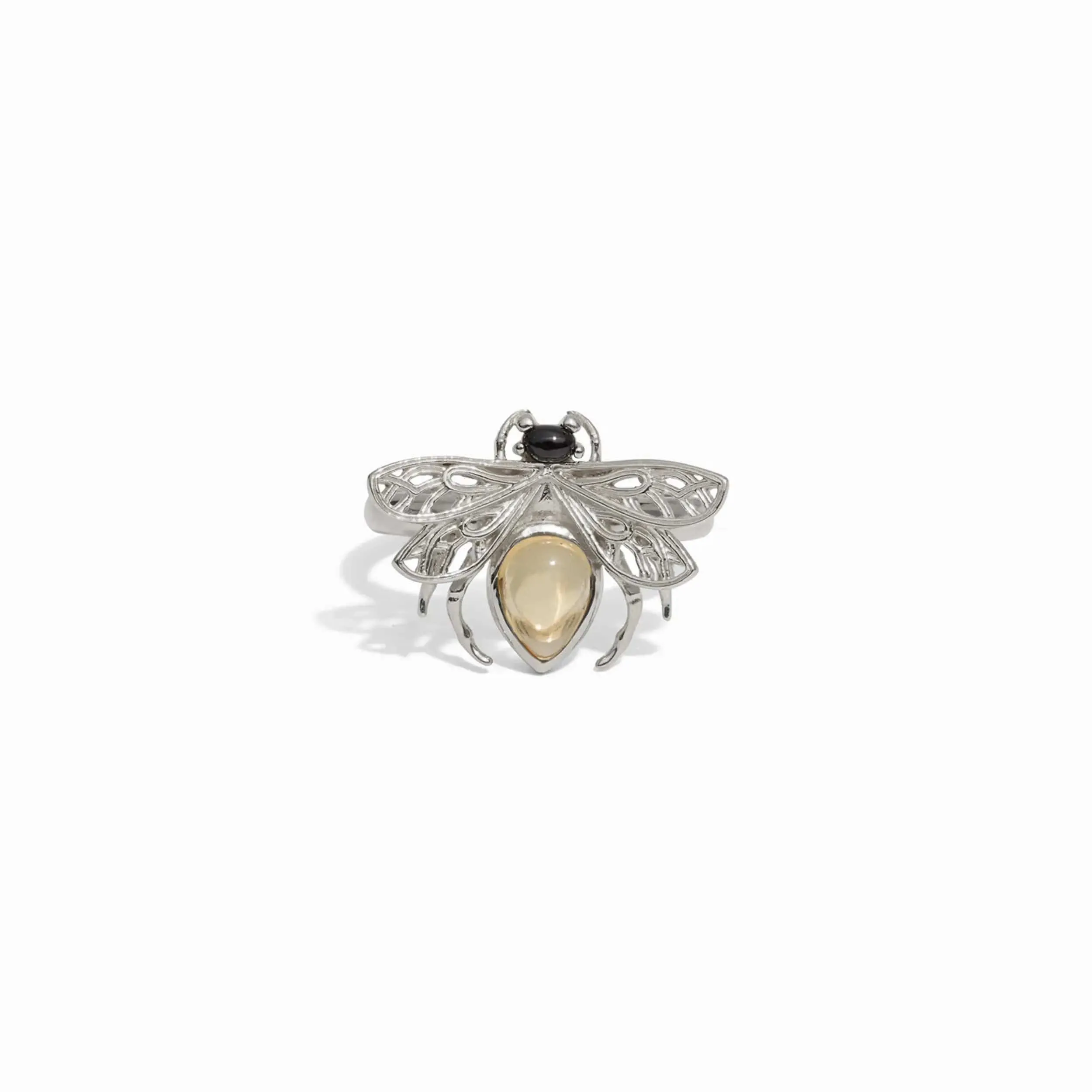 Citrine Bee Ring