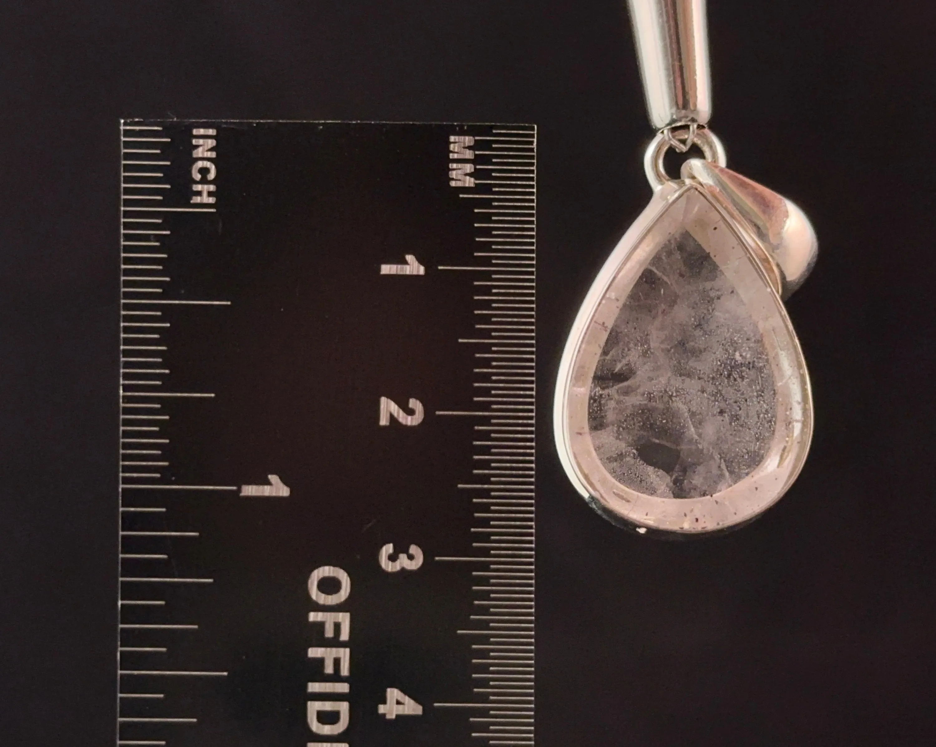 COVELLITE Pink Fire Quartz Crystal Pendant - Fine Jewelry, Healing Crystals and Stones, 53202