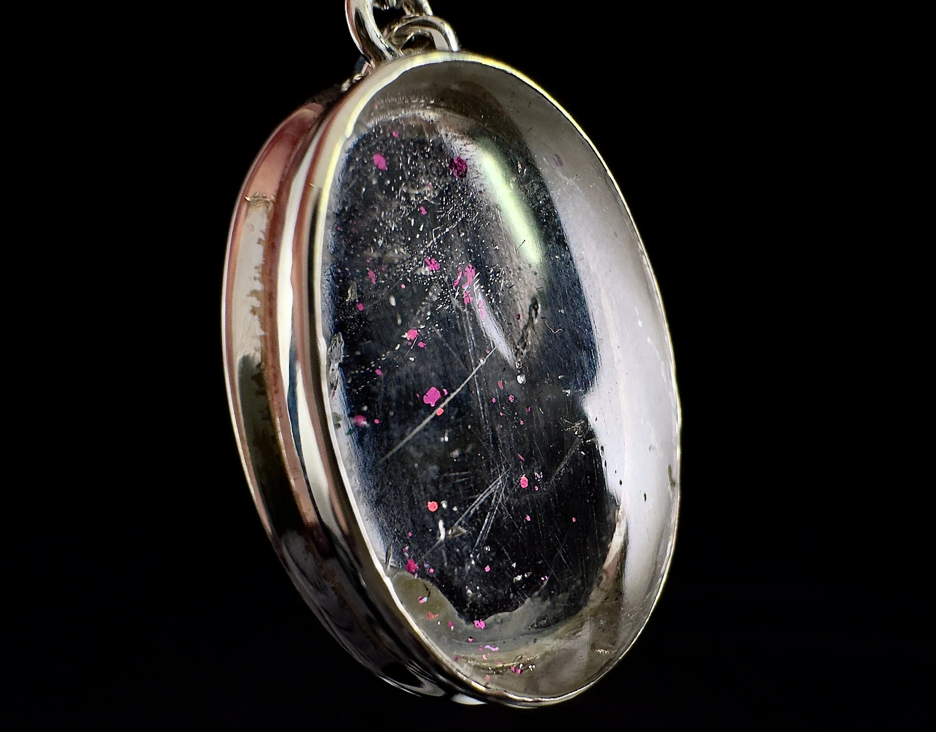 COVELLITE Pink Fire Quartz Crystal Pendant - Fine Jewelry, Healing Crystals and Stones, 54311