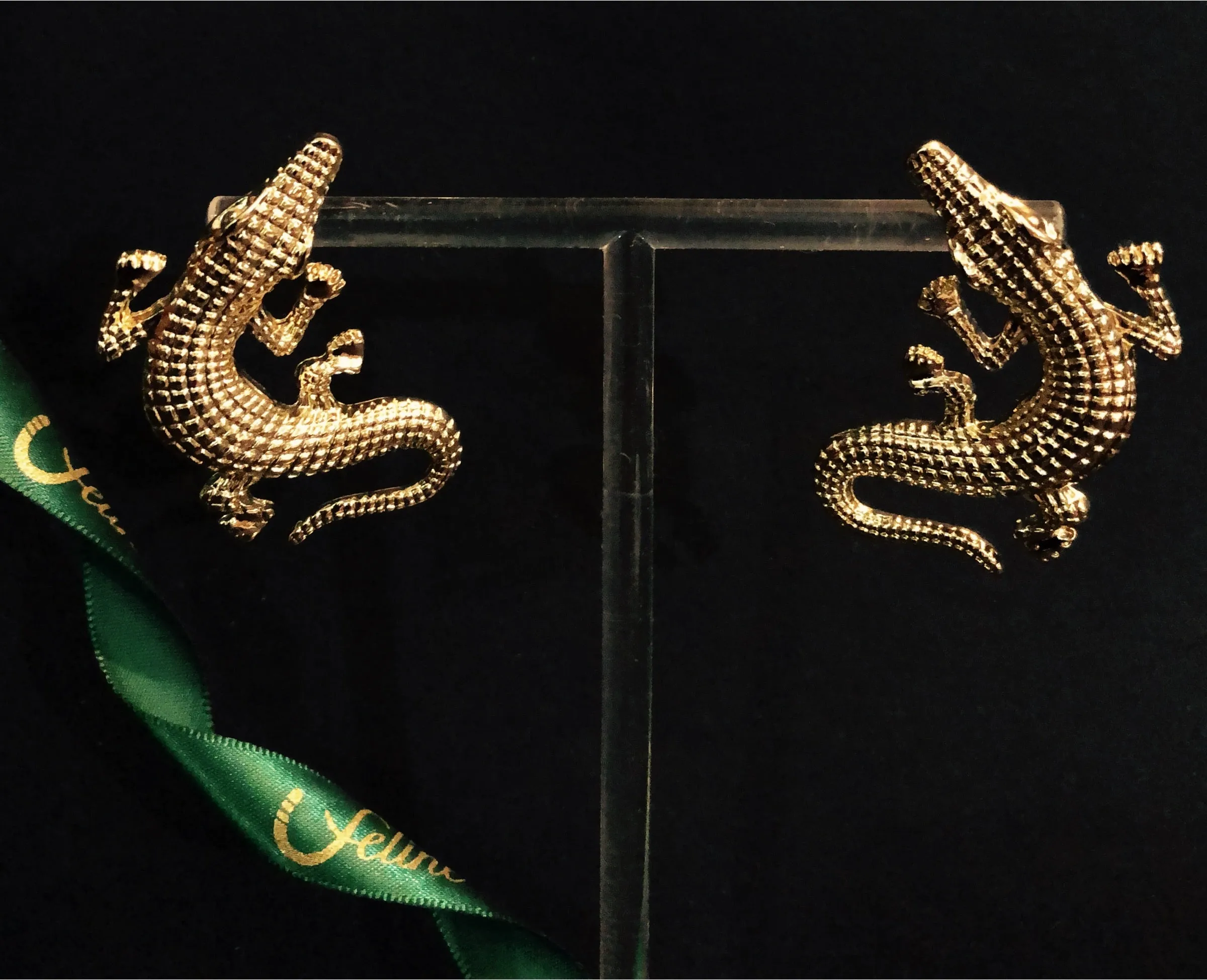 Crys Kelly Crocodile Earrings