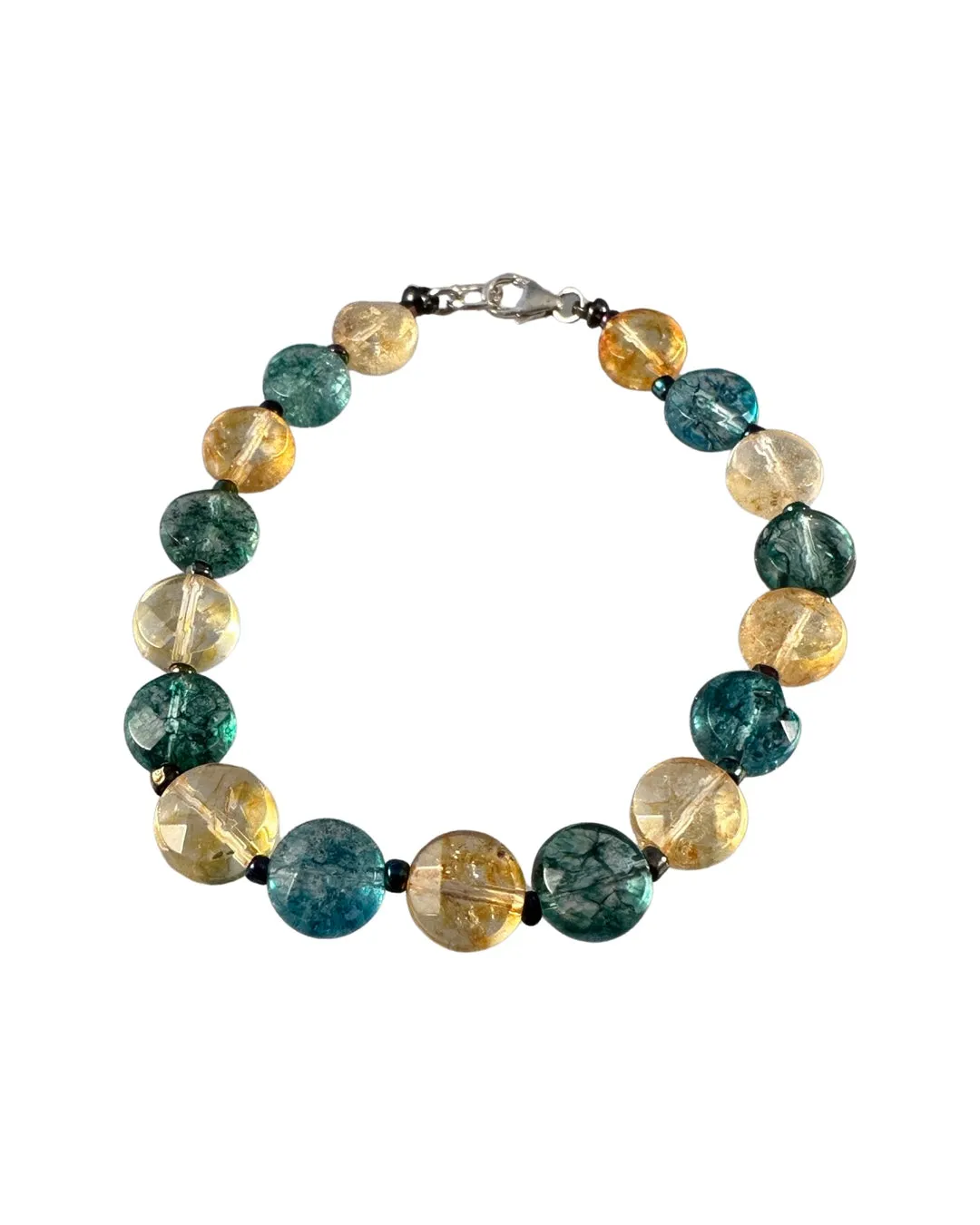 Faceted Crystal Bead Bracelet in Assorted Colors