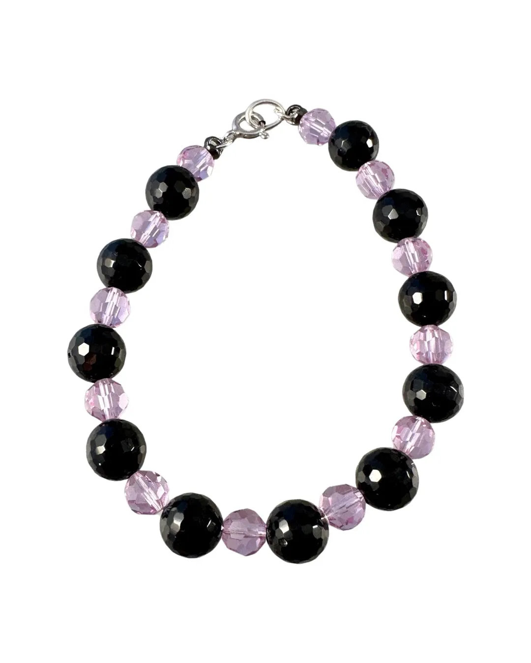 Faceted Crystal Bead Bracelet in Assorted Colors