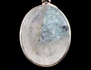 GILALITE in QUARTZ Pendant - State of Paraíba, Brazil - Rare Medusa Paraiba Quartz, One-of-a-Kind, Polished Crystal Cabachon, 53822