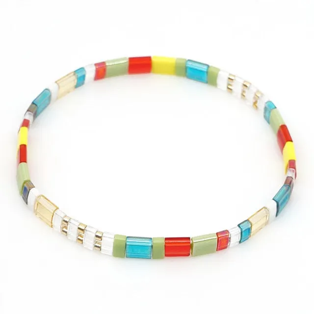 Go2boho Boho Miyuki Bracelet Jewellery For Women Gift Wholesale Tila Bracelets Glass Bead Pulseras Femme 2021 Summer Jewelry