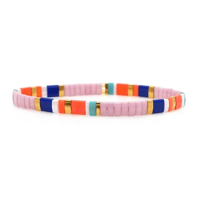 Go2boho Boho Miyuki Bracelet Jewellery For Women Gift Wholesale Tila Bracelets Glass Bead Pulseras Femme 2021 Summer Jewelry