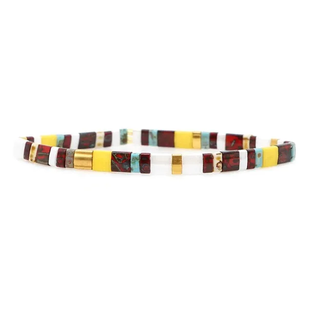 Go2boho Boho Miyuki Bracelet Jewellery For Women Gift Wholesale Tila Bracelets Glass Bead Pulseras Femme 2021 Summer Jewelry