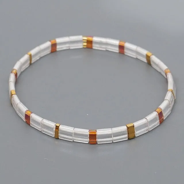 Go2boho Boho Miyuki Bracelet Jewellery For Women Gift Wholesale Tila Bracelets Glass Bead Pulseras Femme 2021 Summer Jewelry