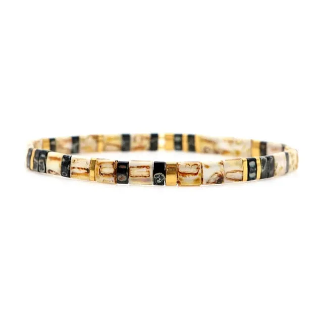 Go2boho Boho Miyuki Bracelet Jewellery For Women Gift Wholesale Tila Bracelets Glass Bead Pulseras Femme 2021 Summer Jewelry