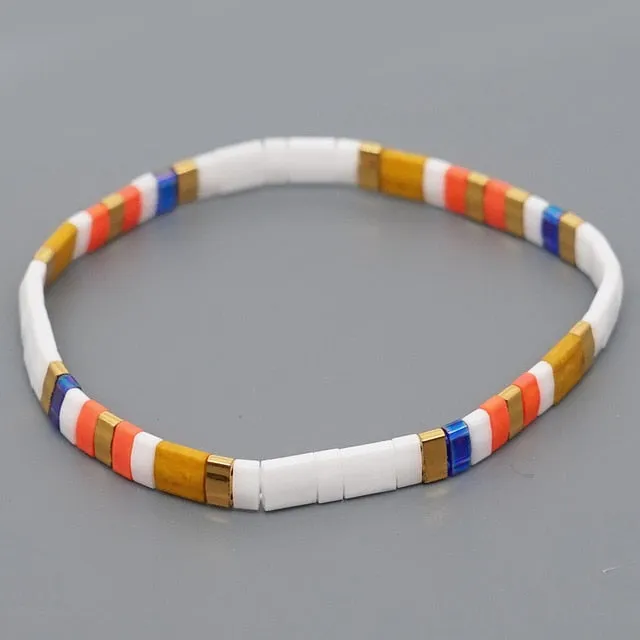 Go2boho Boho Miyuki Bracelet Jewellery For Women Gift Wholesale Tila Bracelets Glass Bead Pulseras Femme 2021 Summer Jewelry