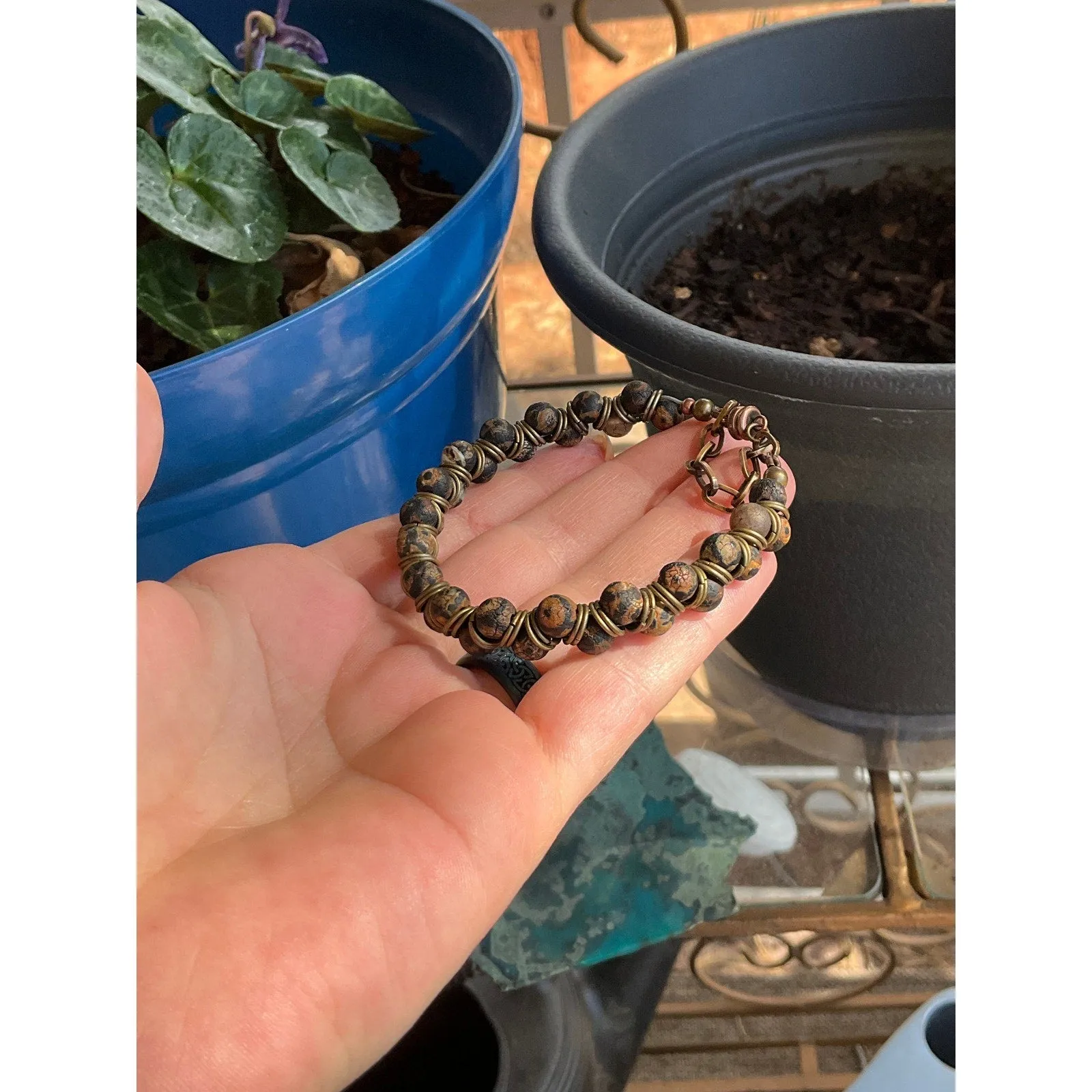 Goddess Bracelet, Tibetan Agate