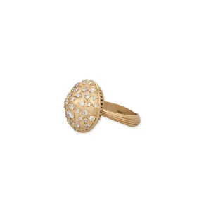 GRADUATED DIAMOND MUSHROOM CAP RING