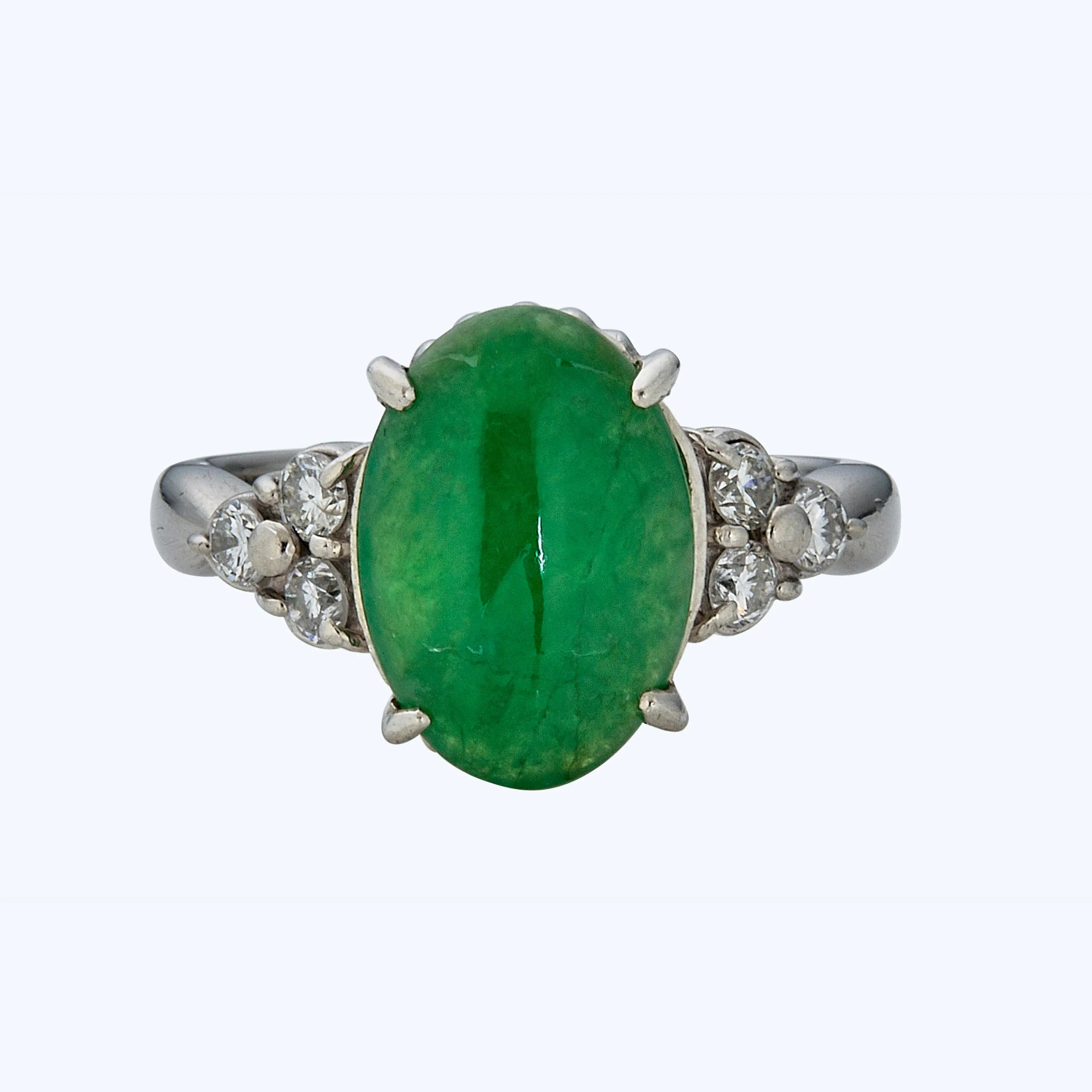 Jade and Diamond Ring