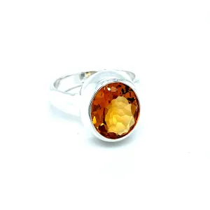 Kaleidoscope Intense Golden Citrine Oval Ring