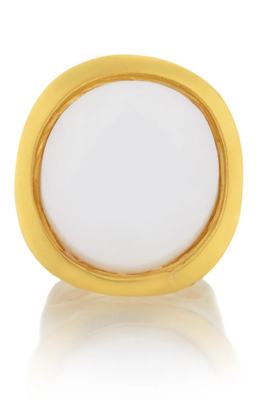 KENNETH JAY LANE HARRIET Chalk White Center Ring