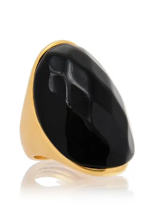 KENNETH JAY LANE VIDA Black Bold Ring