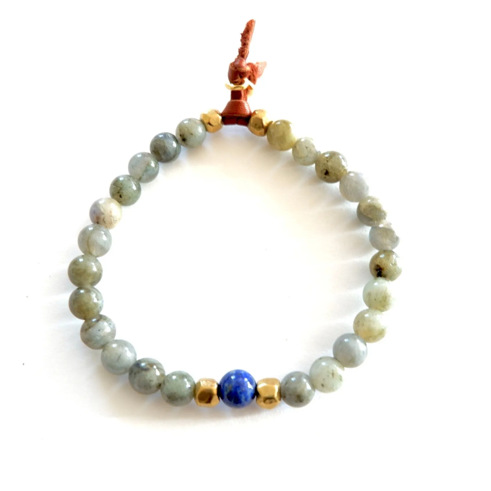 labradorite lapis mens bracelet