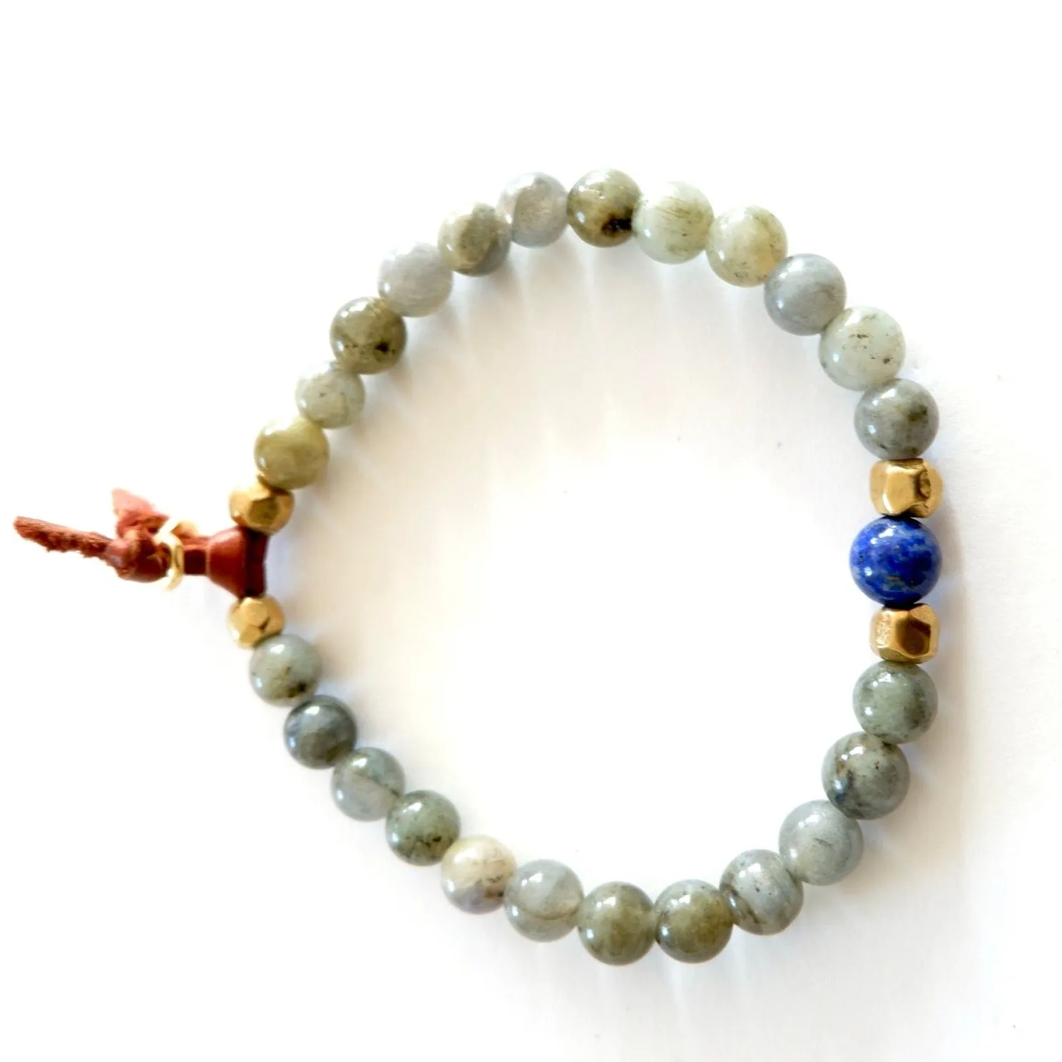 labradorite lapis mens bracelet