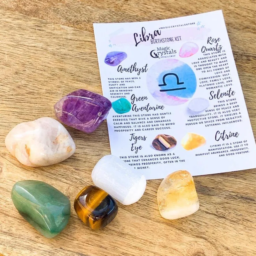 Libra Birthstones Crystal Set