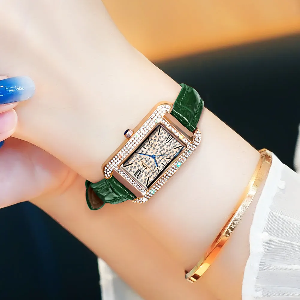 Light luxury retro women's quartz watch W06OPK88617-GN