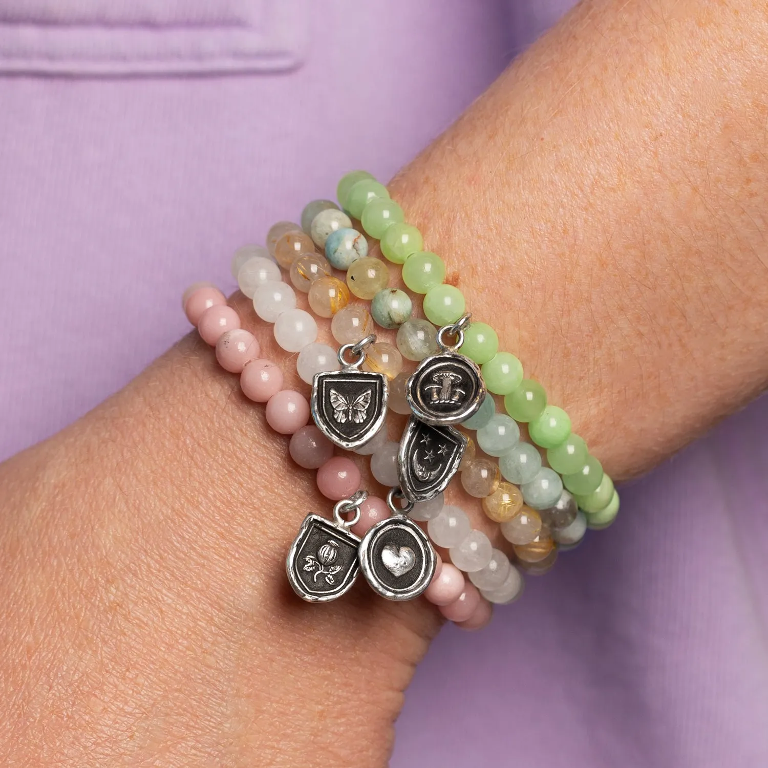 Loving Appreciation Talisman Stretch Stone Bracelet