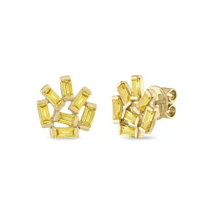 Medium Jubilation Studs: Citrine