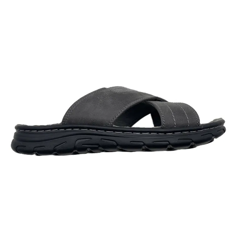 Men's Simple Causal Cross Strap Sandals