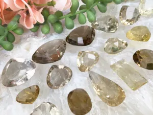 Natural Citrine Faceted Gems