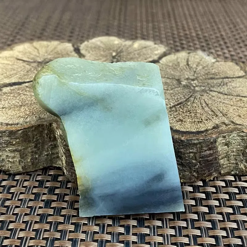 Natural Hetian Jade Rough Nephrite Raw (72g,4.6X3.4X1.6cm)