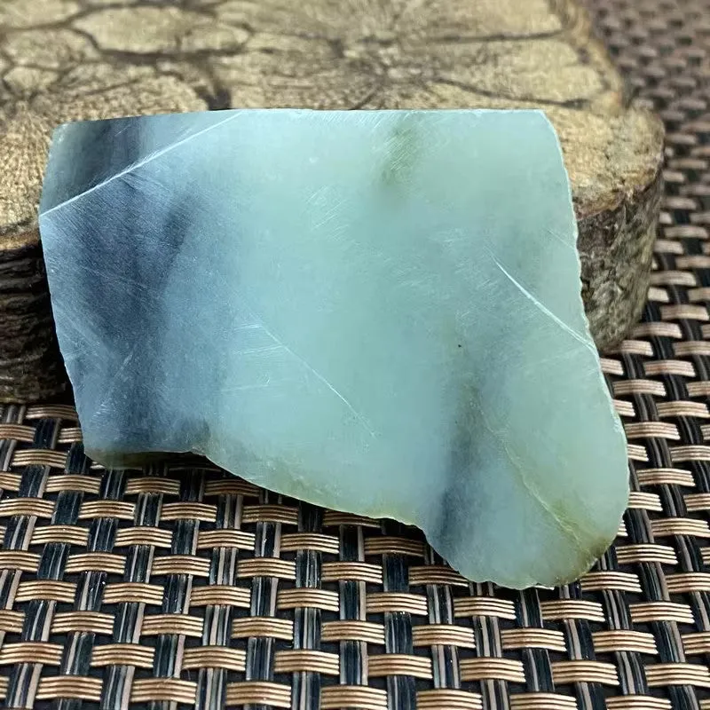 Natural Hetian Jade Rough Nephrite Raw (72g,4.6X3.4X1.6cm)