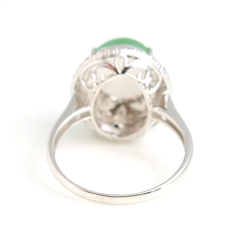 Natural Jade Ring Jadeite Gold Ring RG21