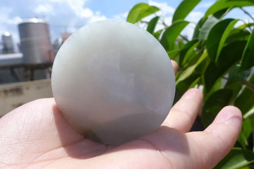 Natural Jade Rough Jadeite Raw (140g,5.2X5.2X1.9cm)