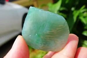 Natural Jade Rough Jadeite Raw (18g,3.6X3X0.7cm)