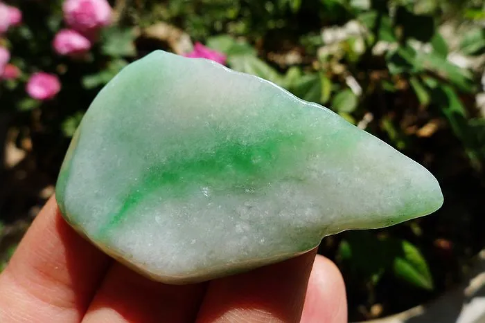 Natural Jade Rough Jadeite Raw (20g,5.7X3.5X0.45cm)