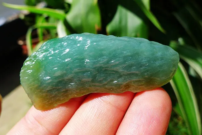 Natural Jade Rough Jadeite Raw (23.6g,5.4X2.5X1.35cm)