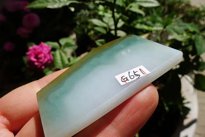 Natural Jade Rough Jadeite Raw (33g,6.2X3.5X0.5cm)